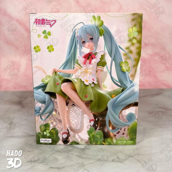 Hatsune Miku Noodle Stopper Figure Flower Fairy Clover FuRyu - Picture 2 of 7